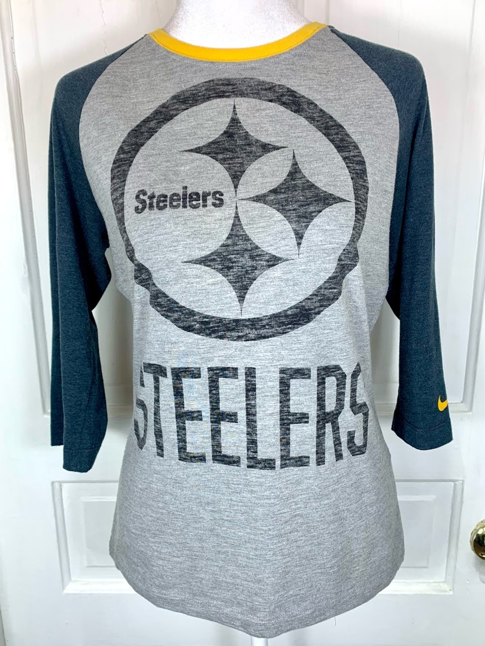 Nike Pittsburgh Steelers Raglan 3/4-Sleeve T-shirt